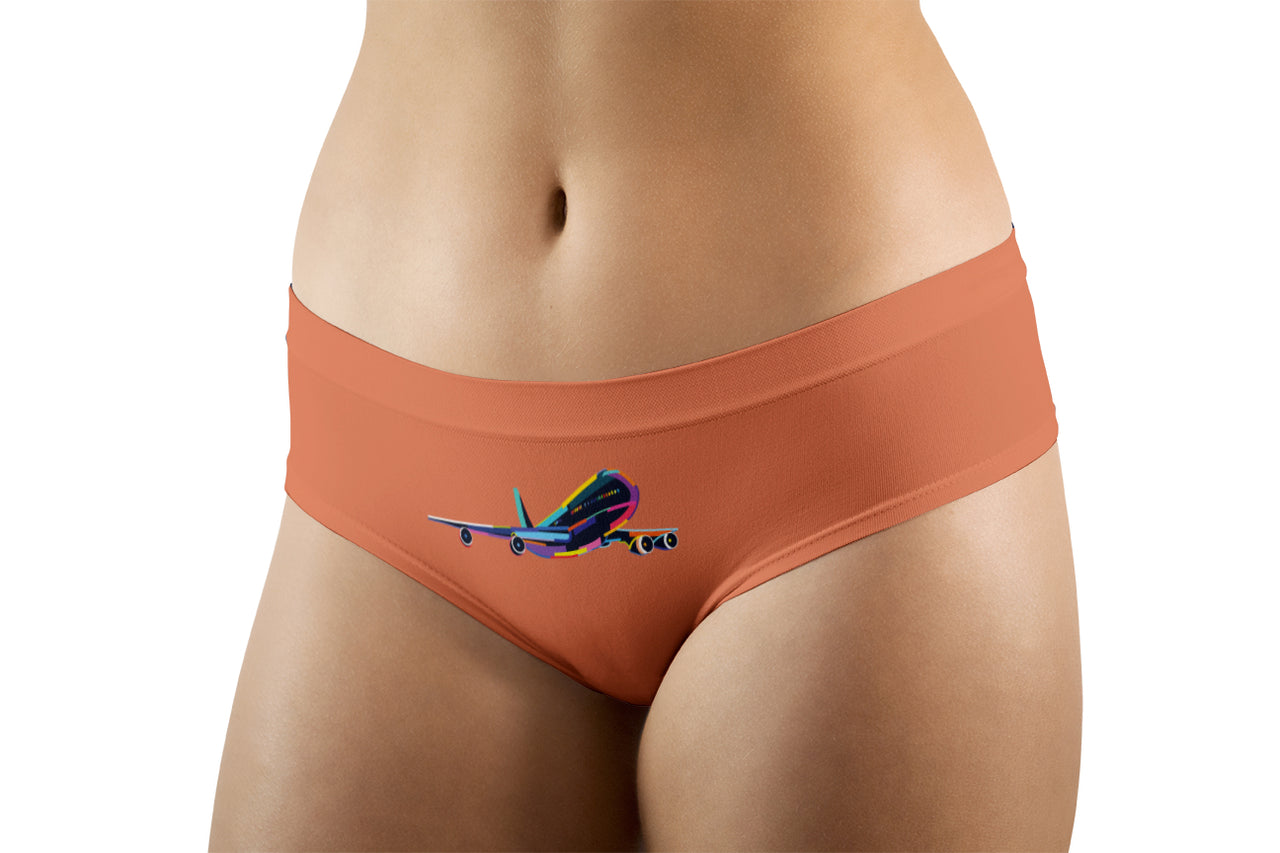 Multicolor Airplane Designed Women Panties & Shorts