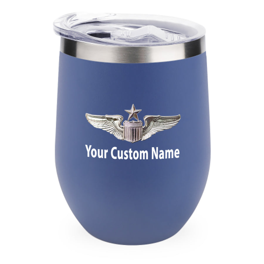 Custom Name (US Air Force & Star) Designed 12oz Egg Cups