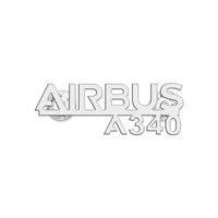 Thumbnail for Airbus A340 & Text Designed Hollow Pins