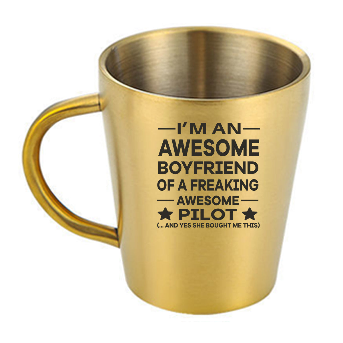 I am an Awesome Boyfriend Designed Stainless Steel Coffee Mugs