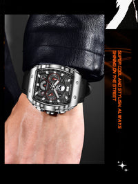 Thumbnail for Waterproof Quartz Skeleton Skull Dial Sports Watches Watch