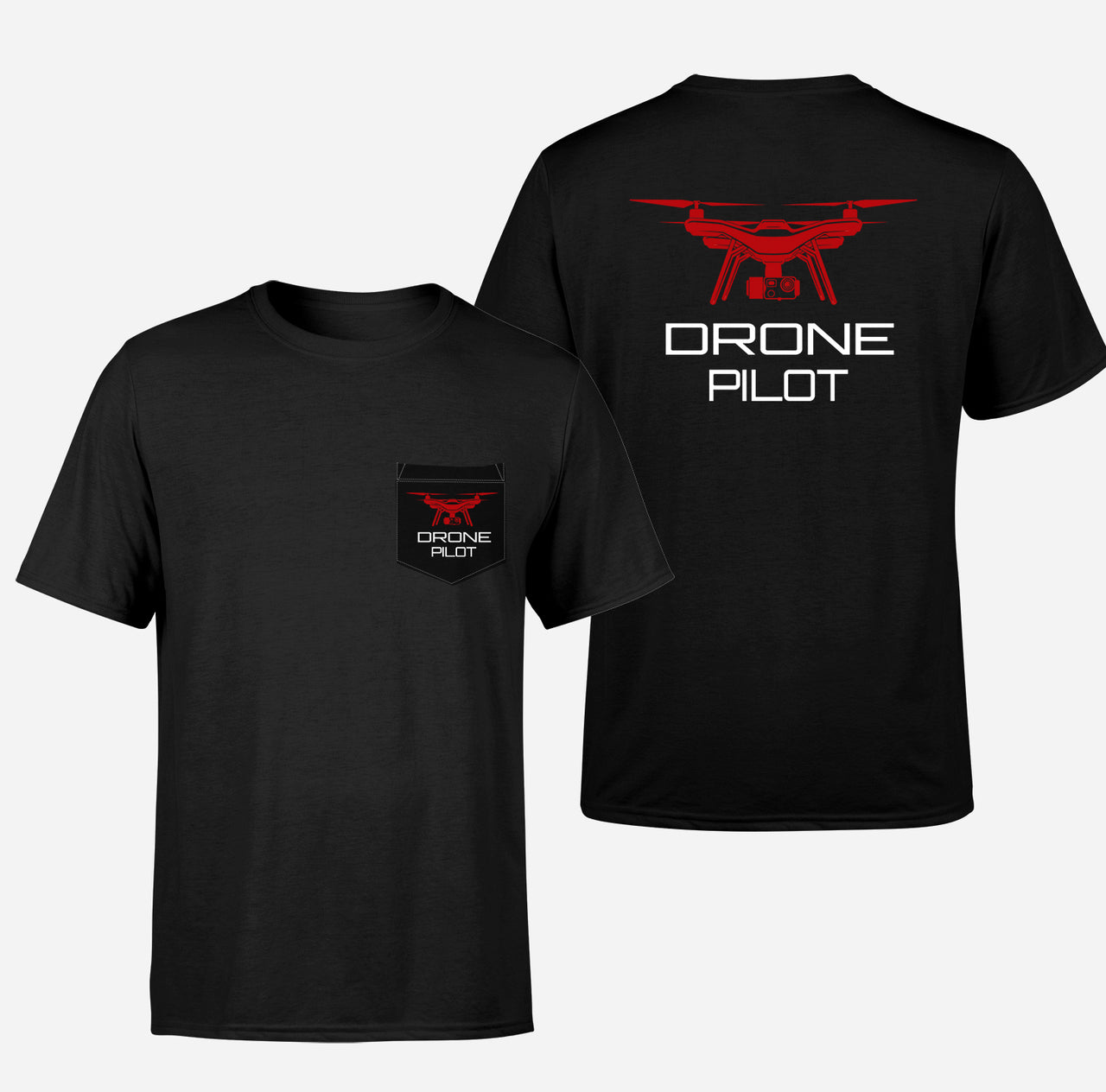 Drone Pilot Designed Pocket T-Shirts