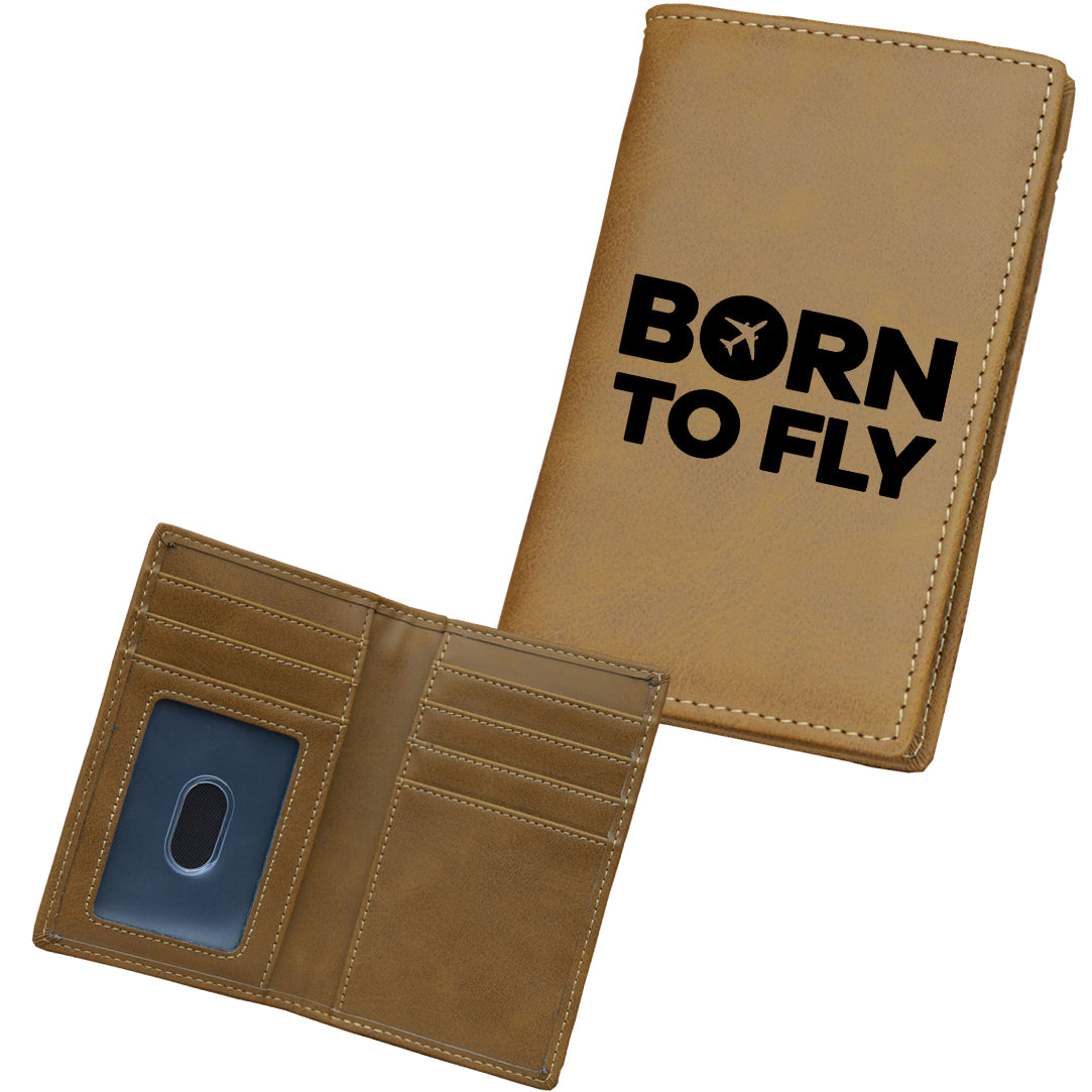 Born To Fly Special Designed Leather Card Holder Wallets