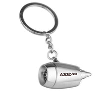 Thumbnail for A330neo & Text Designed Airplane Jet Engine Shaped Key Chain