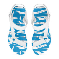 Thumbnail for Big Airplanes Designed Open Toe Sandals (Slippers)