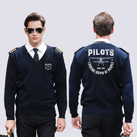 Thumbnail for Pilots Looking Down at People Since 1903 Designed Wool Pilot Sweaters