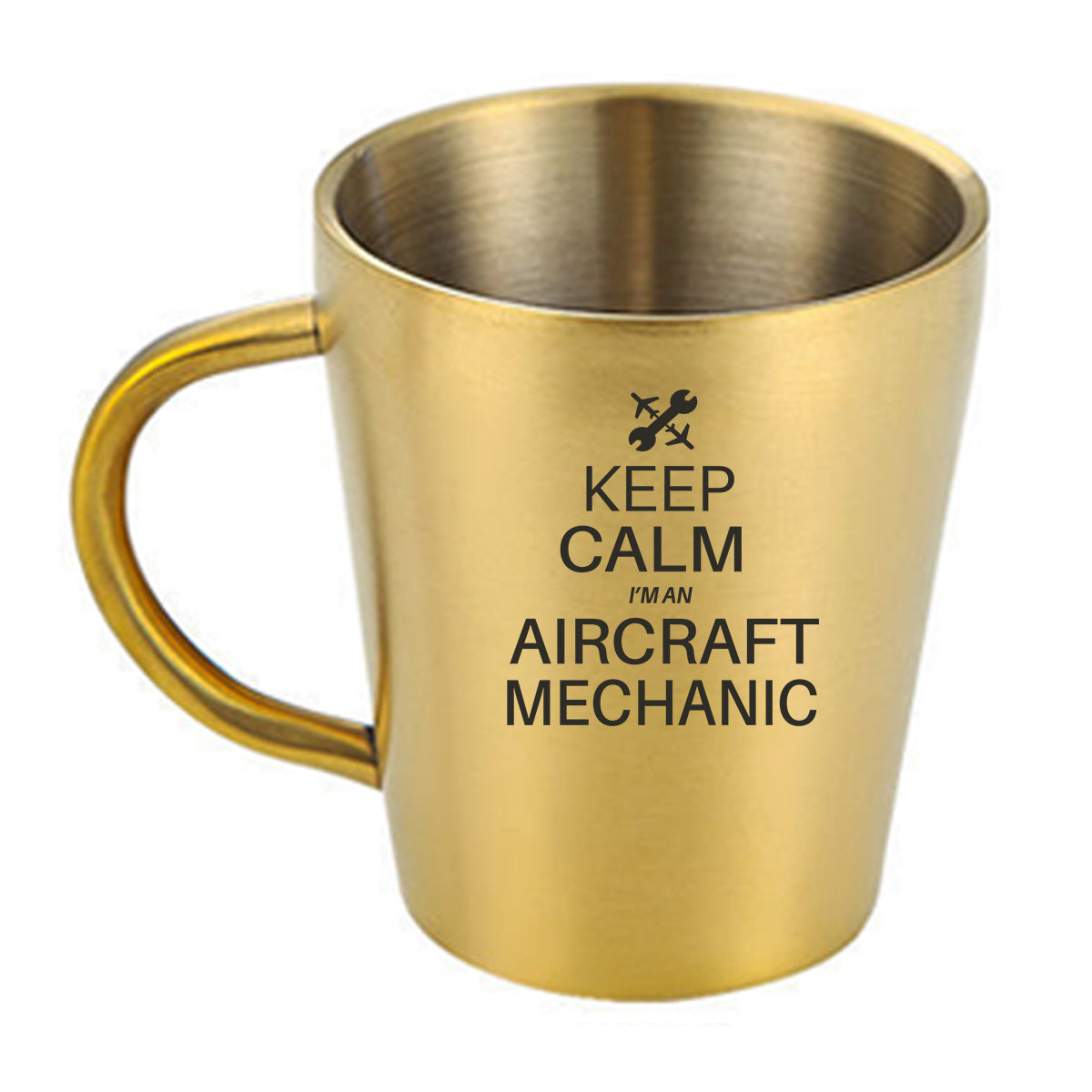 Aircraft Mechanic Designed Stainless Steel Coffee Mugs