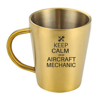 Thumbnail for Aircraft Mechanic Designed Stainless Steel Coffee Mugs