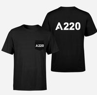 Thumbnail for A220 Flat Text Designed Pocket T-Shirts