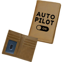 Thumbnail for Auto Pilot ON Designed Leather Card Holder Wallets