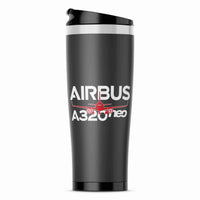 Thumbnail for Amazing Airbus A320neo Designed Stainless Steel Travel Mugs