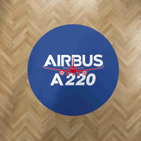 Thumbnail for Amazing Airbus A220 Designed Carpet & Floor Mats (Round)