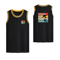 Thumbnail for Husband & Dad & Aircraft Mechanic & Legend Designed Basketball Style Sports Tank Tops