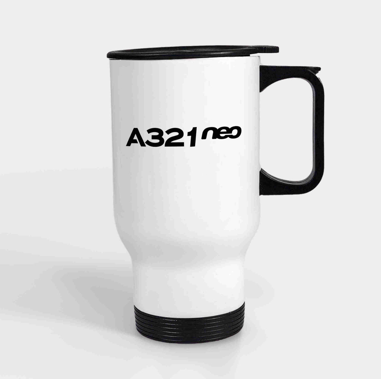 A321neo & Text Designed Travel Mugs (With Holder)