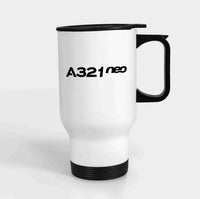 Thumbnail for A321neo & Text Designed Travel Mugs (With Holder)