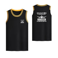 Thumbnail for Flying is Importanter Designed Basketball Style Sports Tank Tops