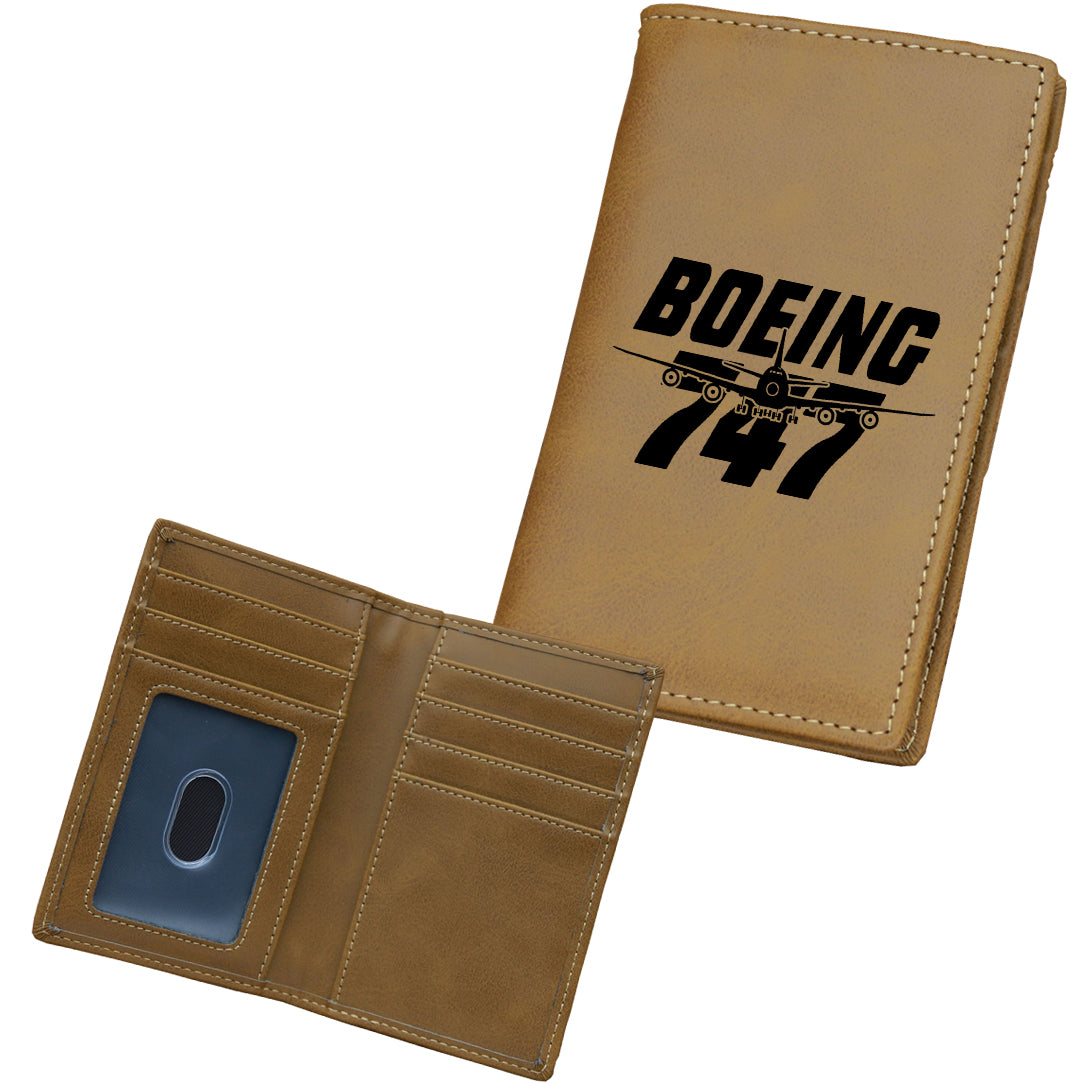 Amazing Boeing 747 Designed Leather Card Holder Wallets