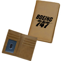 Thumbnail for Amazing Boeing 747 Designed Leather Card Holder Wallets