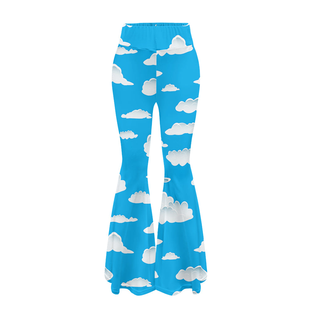 Amazing Clouds 2 Designed Women Yoga Flared Pants