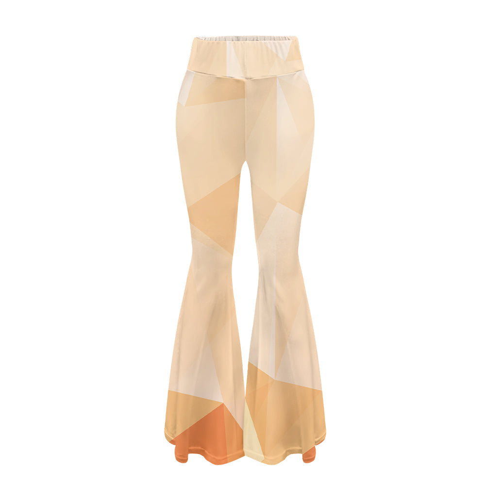 Modern Texture Designed Women Yoga Flared Pants