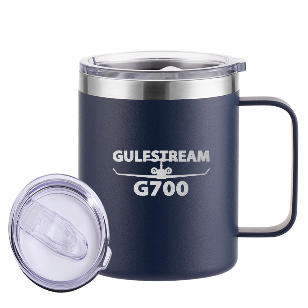 Amazing Gulfstream G700 Designed Stainless Steel Laser Engraved Mugs