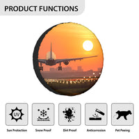 Thumbnail for Amazing Airbus A330 Landing at Sunset Designed Tire Cover Cases