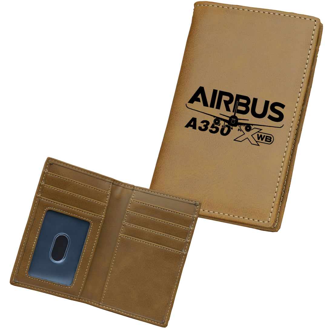 Amazing Airbus A350 XWB Designed Leather Card Holder Wallets