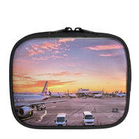 Thumbnail for Airport Photo During Sunset Designed Travel & Medical Storage Bags