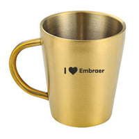 Thumbnail for I Love Embraer Designed Stainless Steel Coffee Mugs