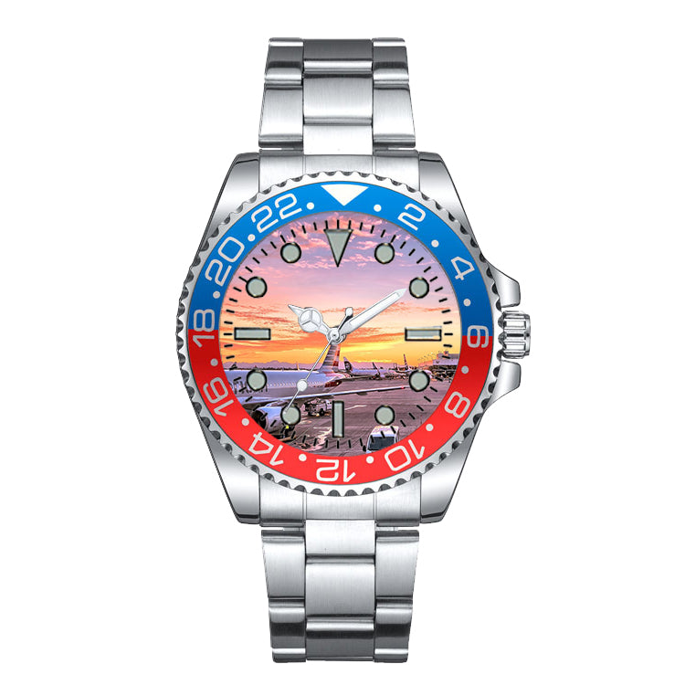 Airport Photo During Sunset Designed Luxury Aviators Best Choice Watches