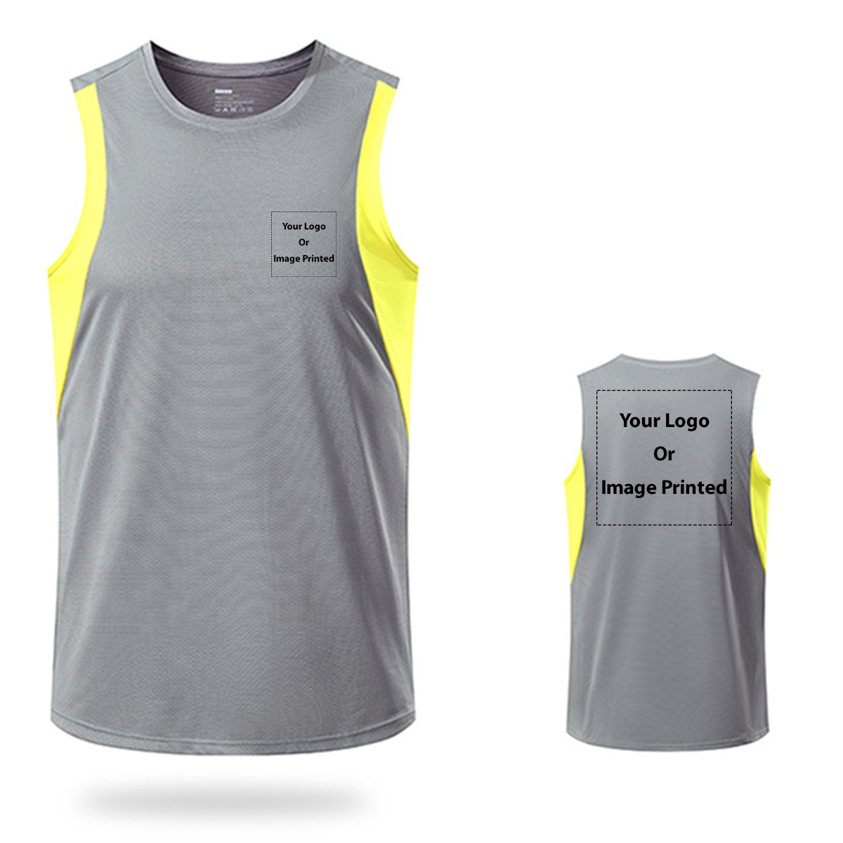 Double-Side ONLY Logos Designed Sleveless Quick Dry Sports Tank Tops