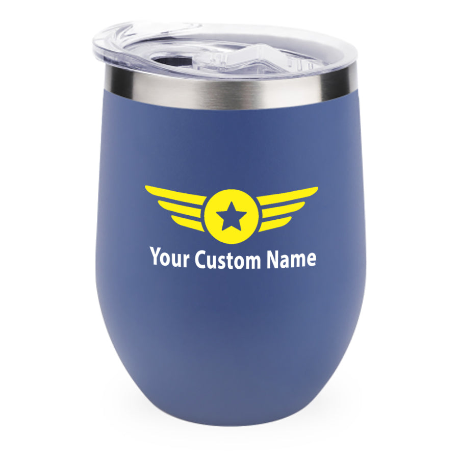 Custom Name (Badge 4) Designed 12oz Egg Cups