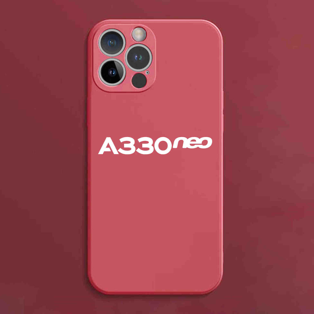 A330neo & Text Designed Soft Silicone iPhone Cases