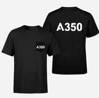 Thumbnail for A350 Flat Text Designed Pocket T-Shirts