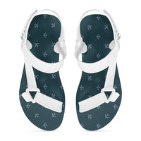 Thumbnail for Nice Airplanes (Green) Designed Open Toe Sandals (Slippers)