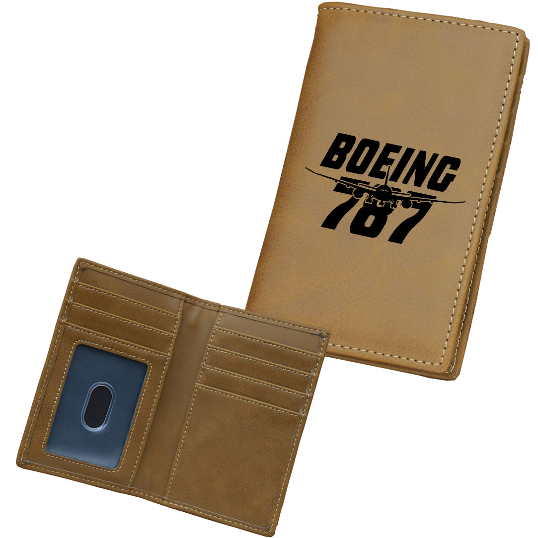 Amazing Boeing 787 Designed Leather Card Holder Wallets