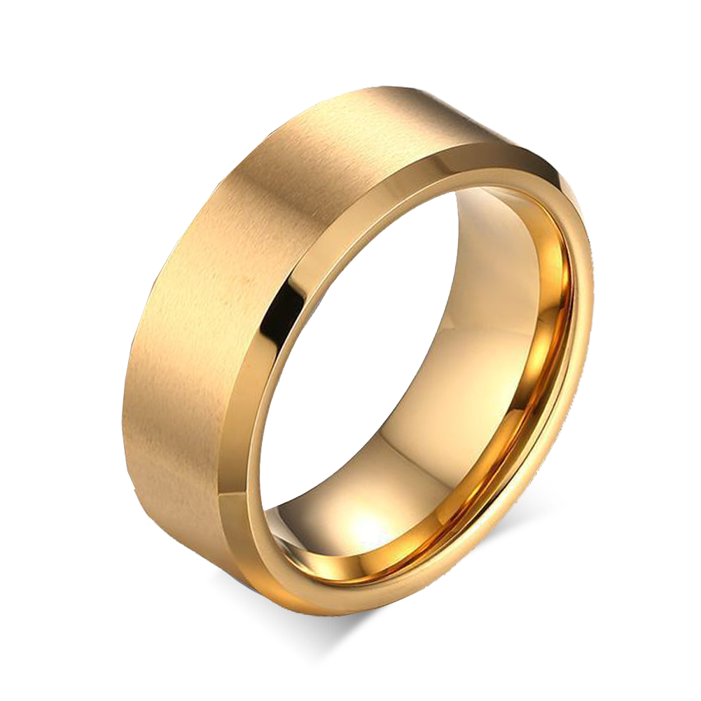 Your Custom Design & Image & Logo & Text Design  Men's Pure Tungsten Gold Ring