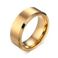 Thumbnail for Your Custom Design & Image & Logo & Text Design  Men's Pure Tungsten Gold Ring