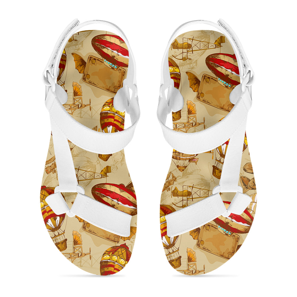 Graphical Travel Designed Open Toe Sandals (Slippers)