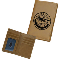 Thumbnail for Aviation Lovers Designed Leather Card Holder Wallets