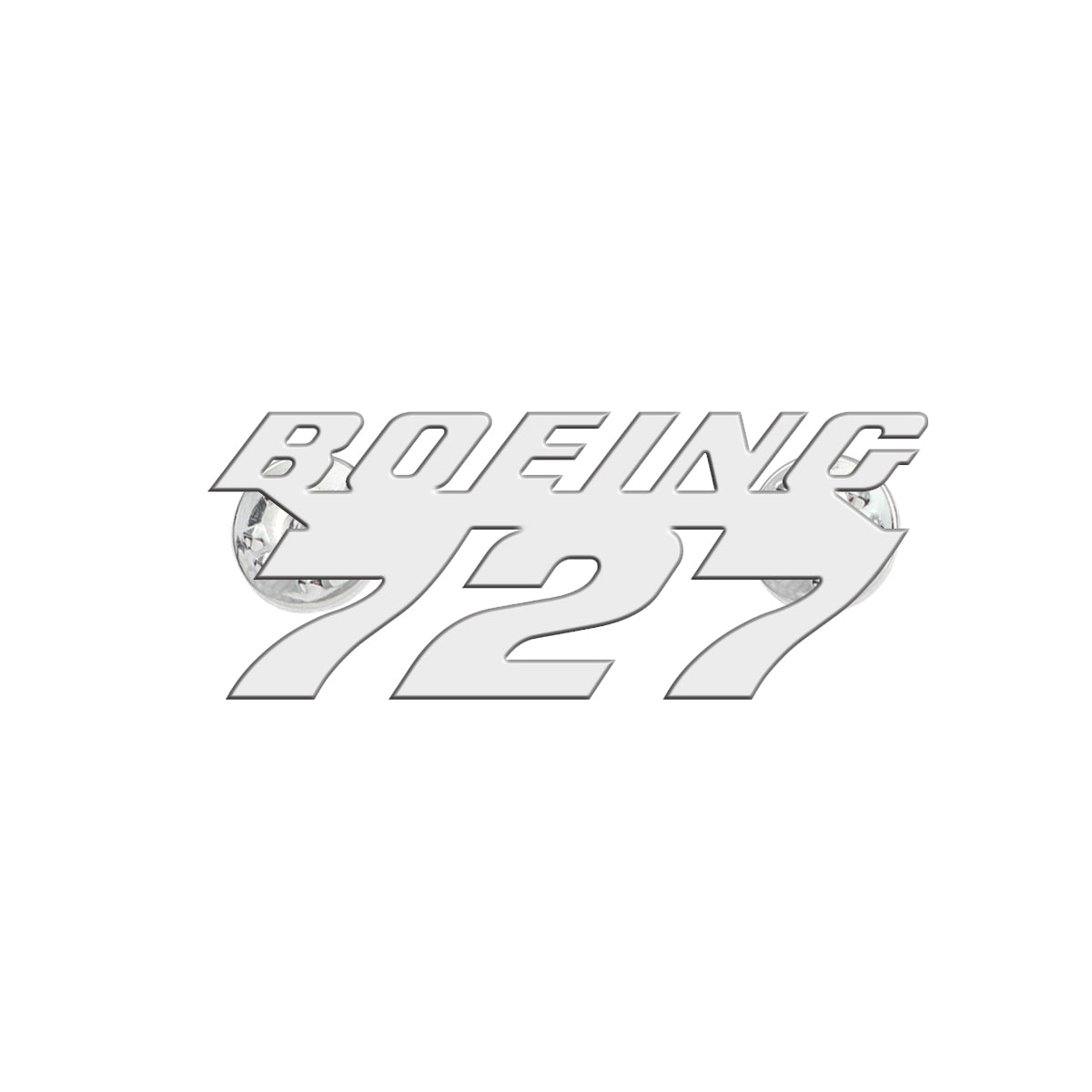 Boeing 727 & Text Designed Hollow Pins