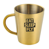 Thumbnail for Eat Sleep Fly Designed Stainless Steel Coffee Mugs