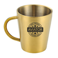 Thumbnail for %100 Original Aviator Designed Stainless Steel Coffee Mugs