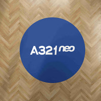 Thumbnail for A321neo & Text Designed Carpet & Floor Mats (Round)