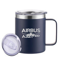 Thumbnail for Amazing Airbus A321neo Designed Stainless Steel Laser Engraved Mugs