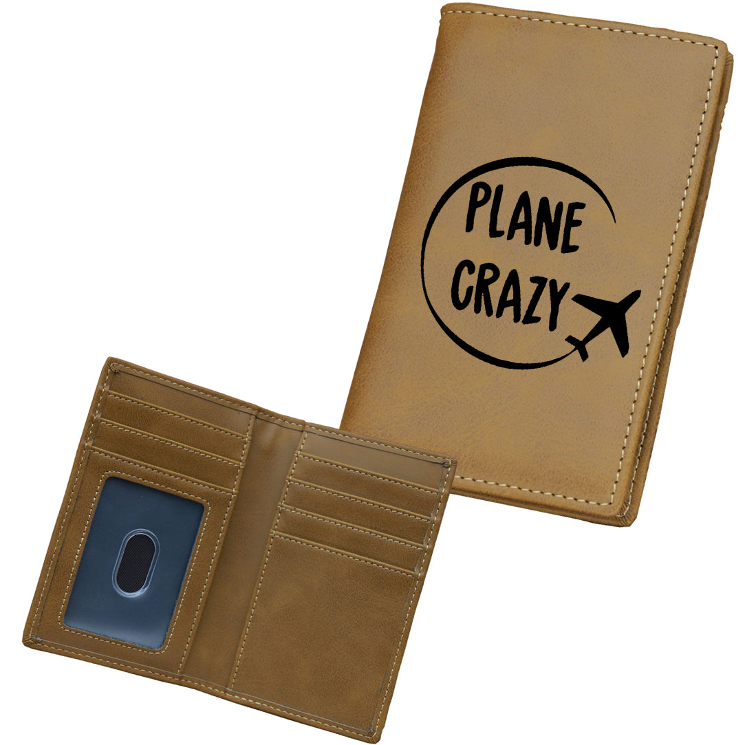 Plane Crazy Designed Leather Card Holder Wallets