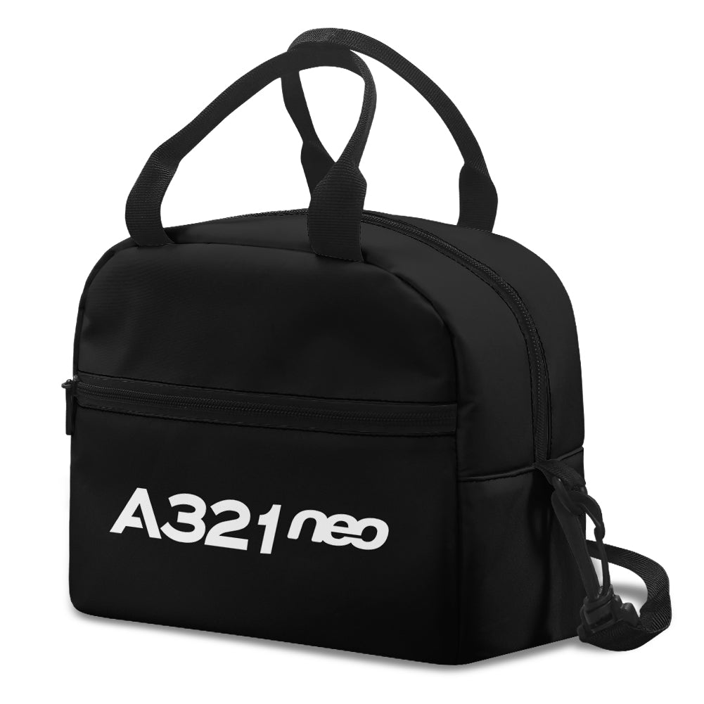 A321neo & Text Designed Lunch Bags