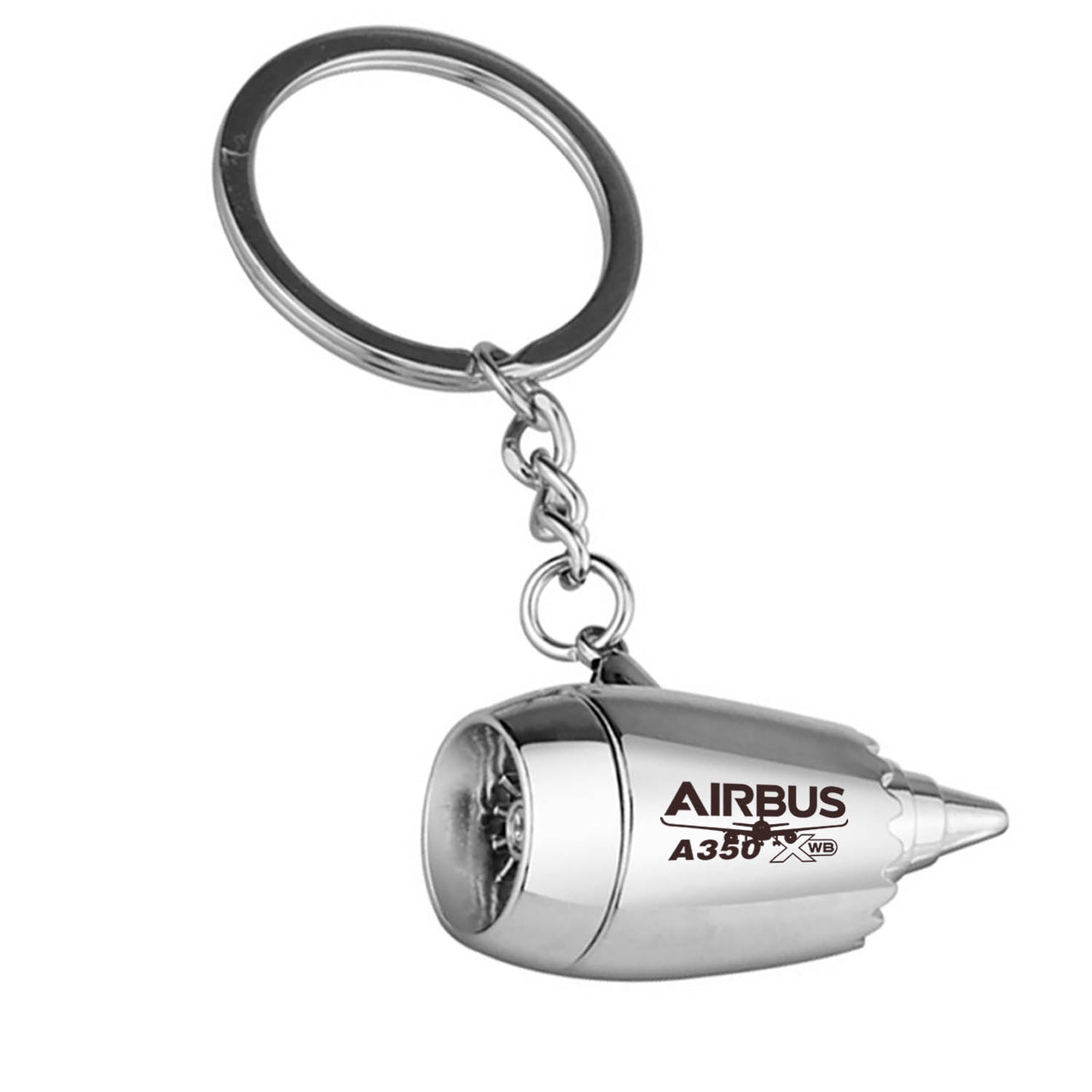 Amazing Airbus A350 XWB Designed Airplane Jet Engine Shaped Key Chain