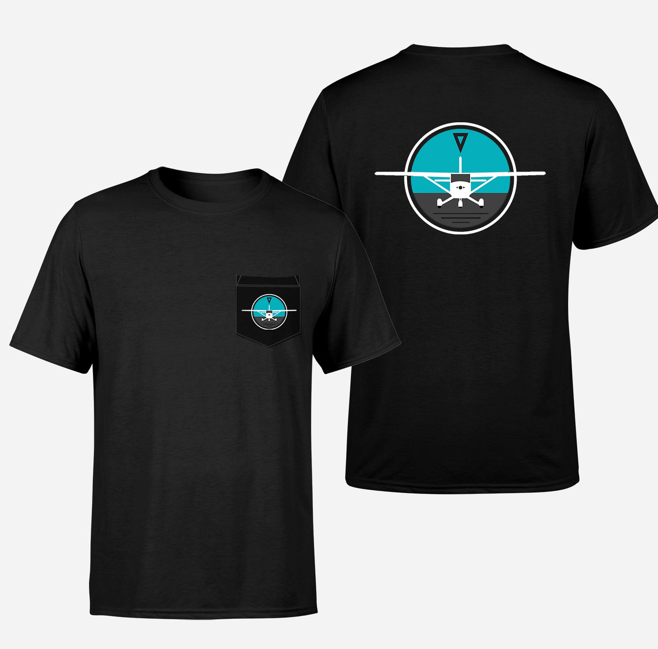 Cessna & Gyro Designed Pocket T-Shirts