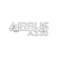 Thumbnail for Airbus A330 & Text Designed Hollow Pins